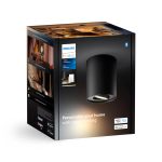 Pillar egyes spotlámpa, fekete