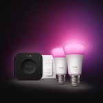 Hue WCA A60 E27 2 db +Hue Bridge Pro + Fényerőszabályzó kapcsoló