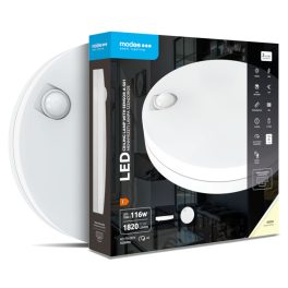   Modee Mennyezeti LED Lámpa 18W 4000K D300x62mm A-S01 +sensor (1820 lumen) ERP