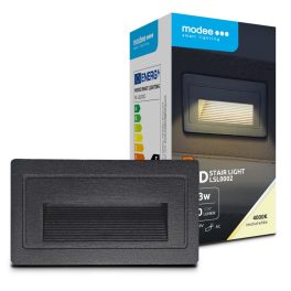   Modee LED Lépcso Lámpa (LSL0002) 3W IP65 103x45x58mm 4000K (210 lumen)