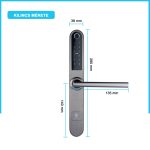 Smartpass Monaco okoskilincs, antracit